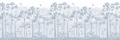 Landscape Mural – blue – 500x170 cm