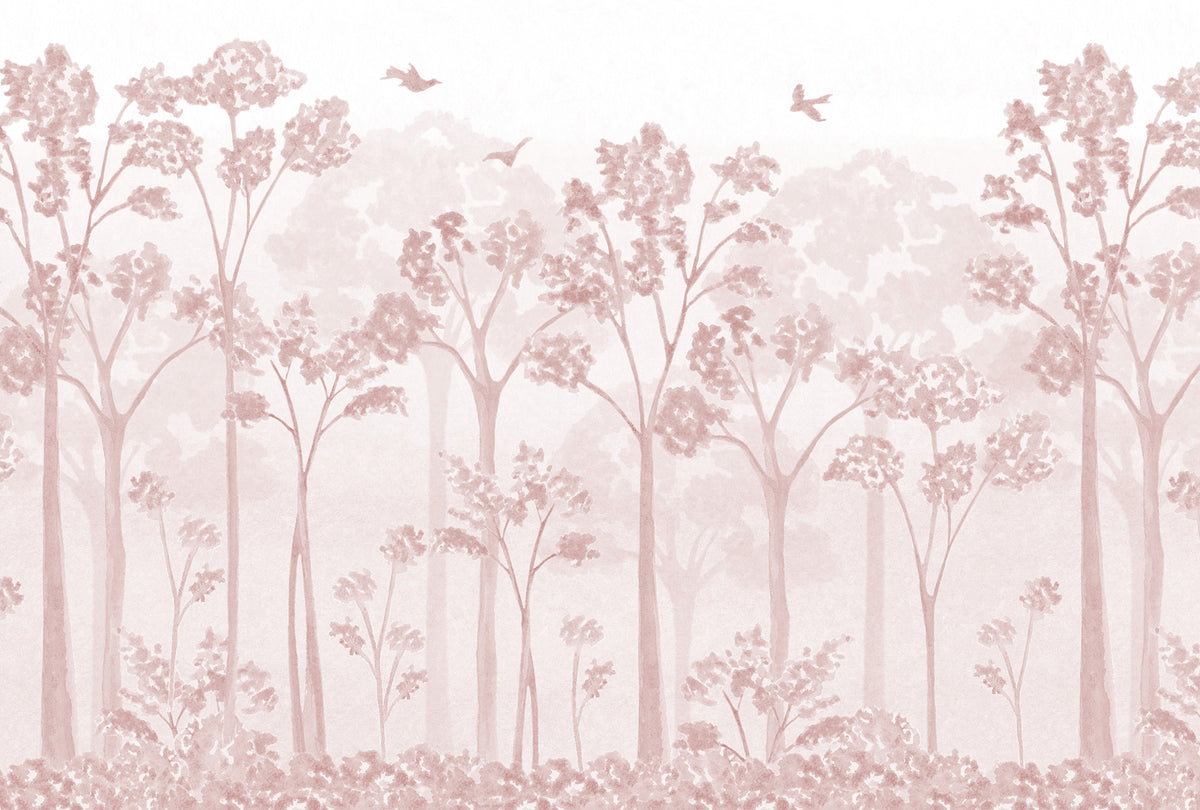 Landscape Mural – pink – 400x270 cm