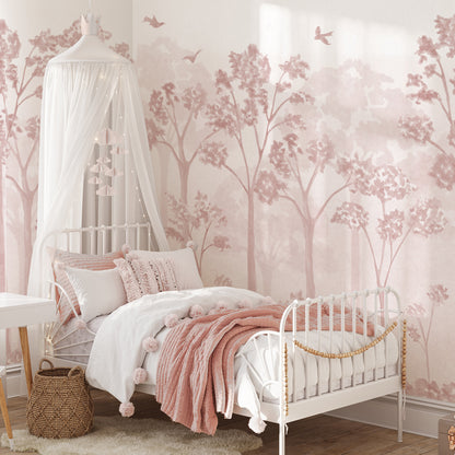 Landscape Mural – pink