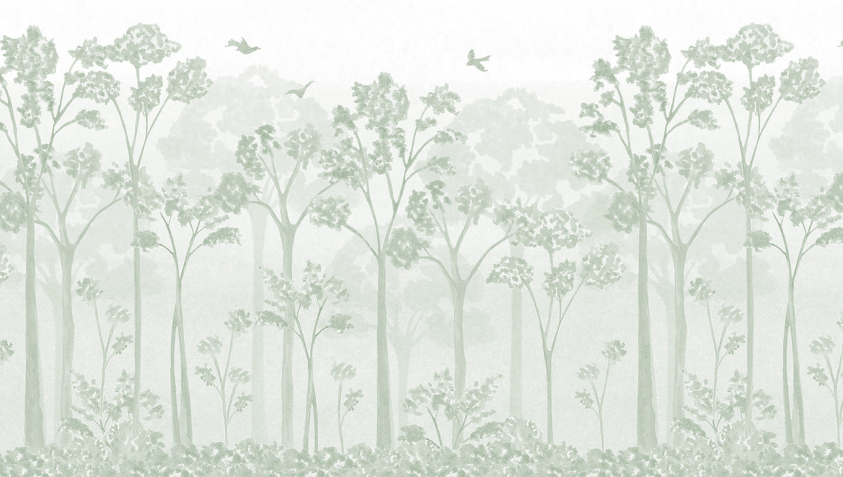 Landscape Mural – green – 300x170 cm