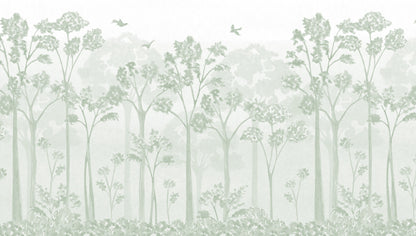 Landscape Mural – green – 300x170 cm