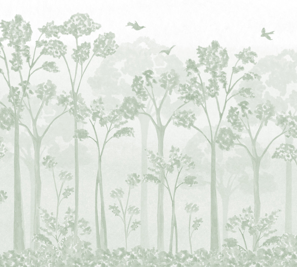 Landscape Mural – green – 300x270 cm