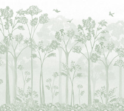 Landscape Mural – green – 300x270 cm