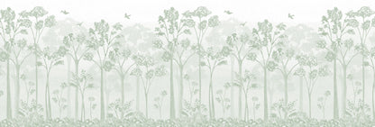 Landscape Mural – green – 500x170 cm