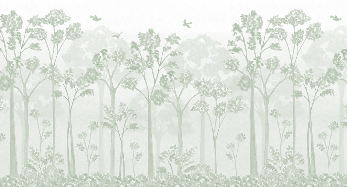 Landscape Mural – green – 500x270 cm