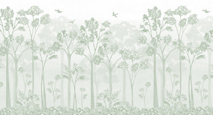 Landscape Mural – green – 500x270 cm