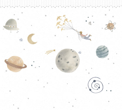 Mural de Parede Principezinho – cor branco – 300x270 cm