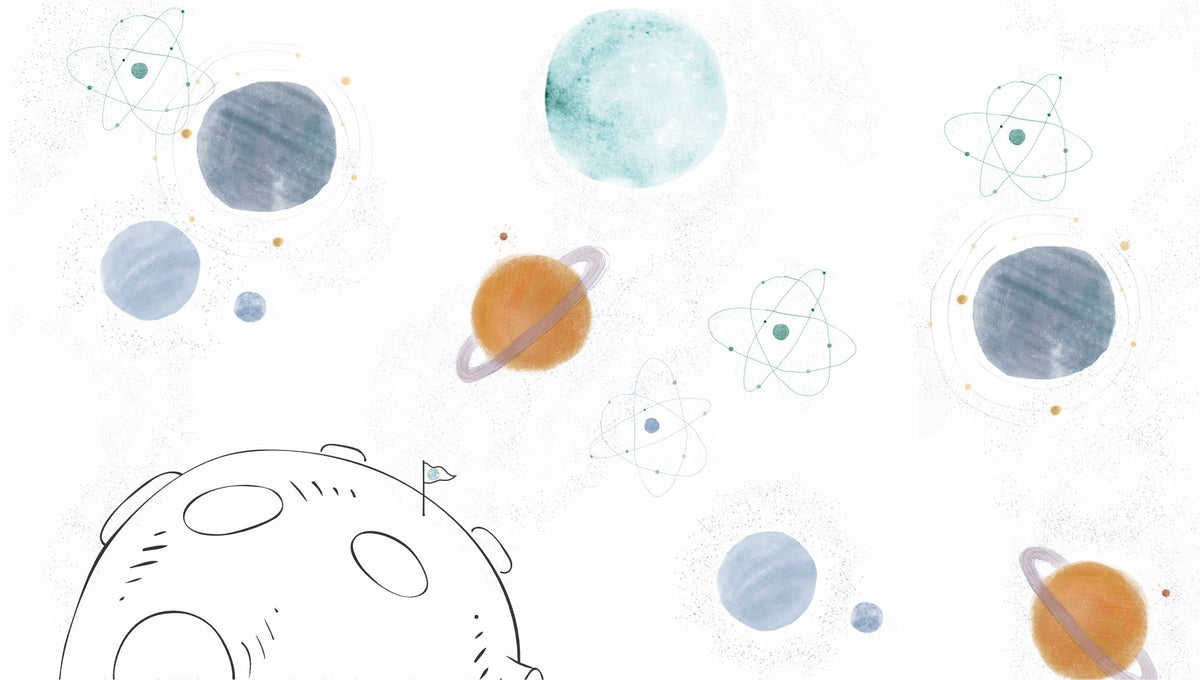 Mural de Parede Planetas – cor colorido – 300x170 cm