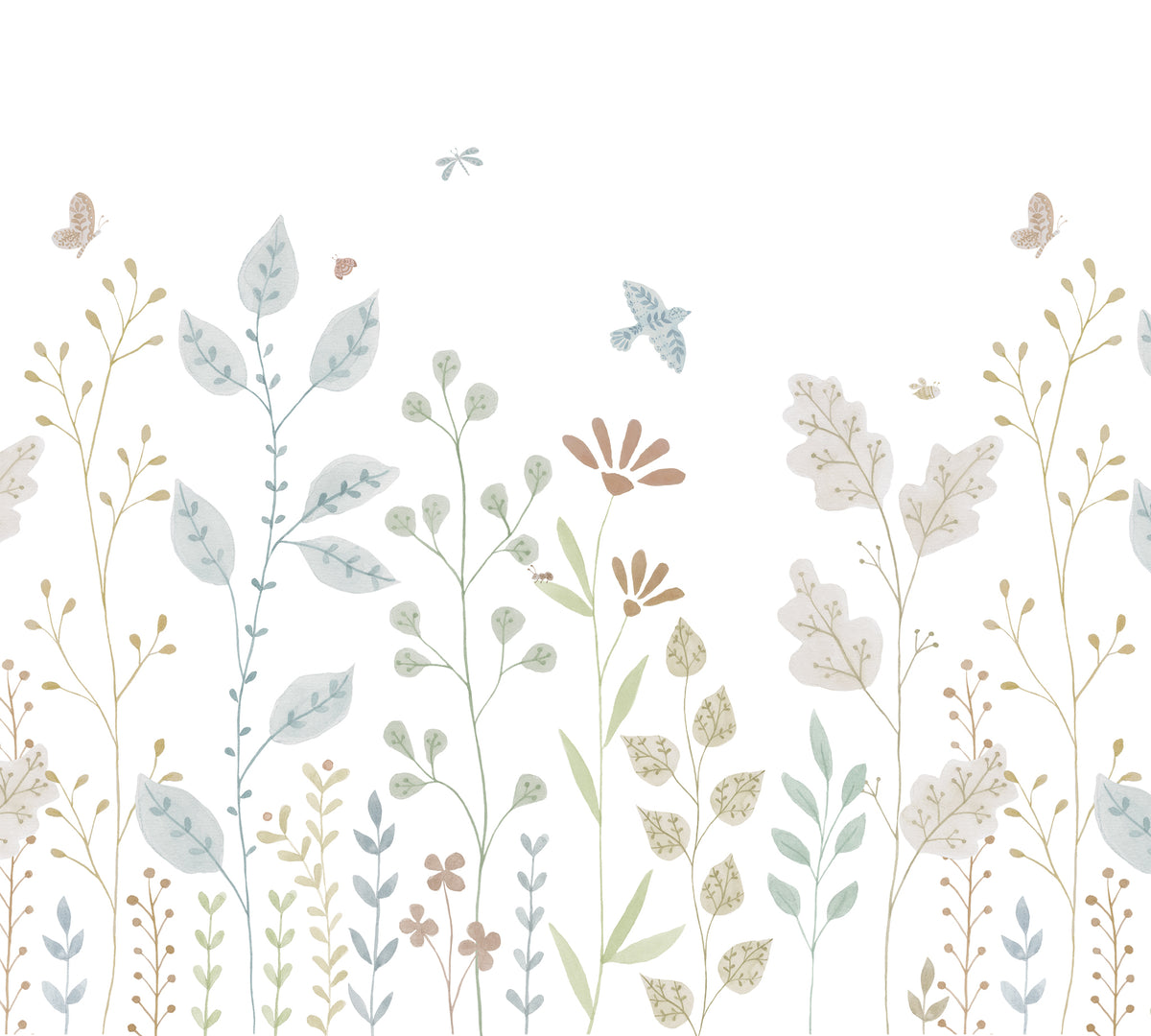 Porcelain Garden Mural – colorful – 300x270 cm