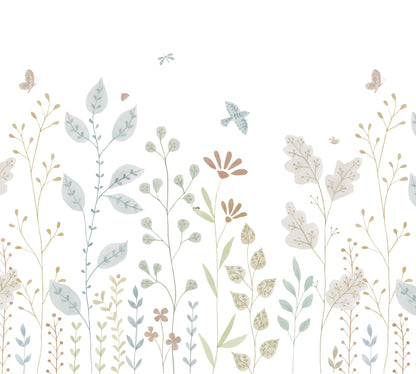 Porcelain Garden Mural – colorful – 300x270 cm