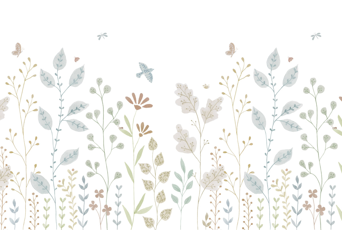 Porcelain Garden Mural – colorful – 400x270 cm
