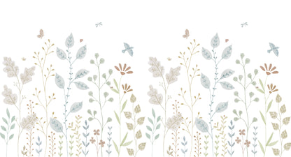 Porcelain Garden Mural – colorful – 500x270 cm