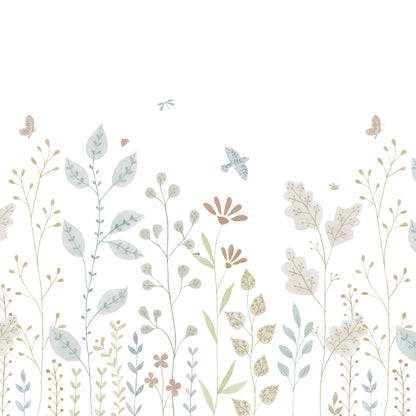 Porcelain Garden Mural – colorful
