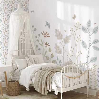 Porcelain Garden Mural – colorful