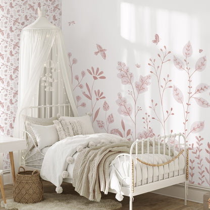 Porcelain Garden Mural – pink