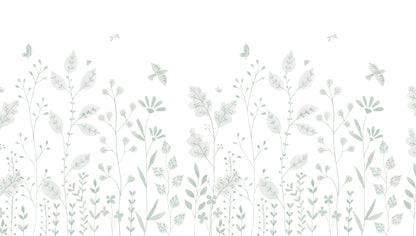 Porcelain Garden Mural – green – 300x170 cm