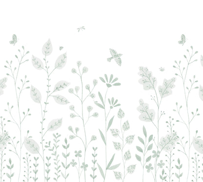 Porcelain Garden Mural – green – 300x270 cm