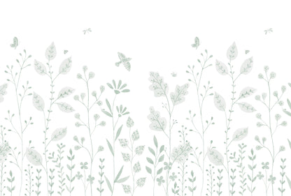 Porcelain Garden Mural – green – 400x270 cm