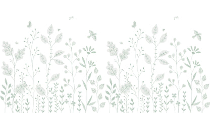 Porcelain Garden Mural – green – 500x270 cm