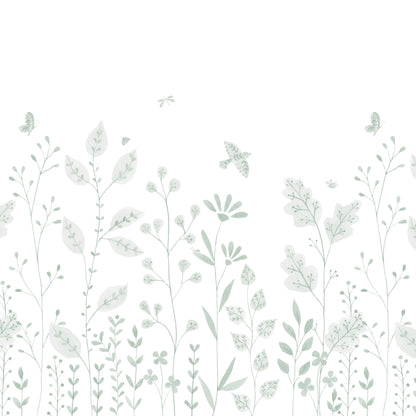 Porcelain Garden Mural – green