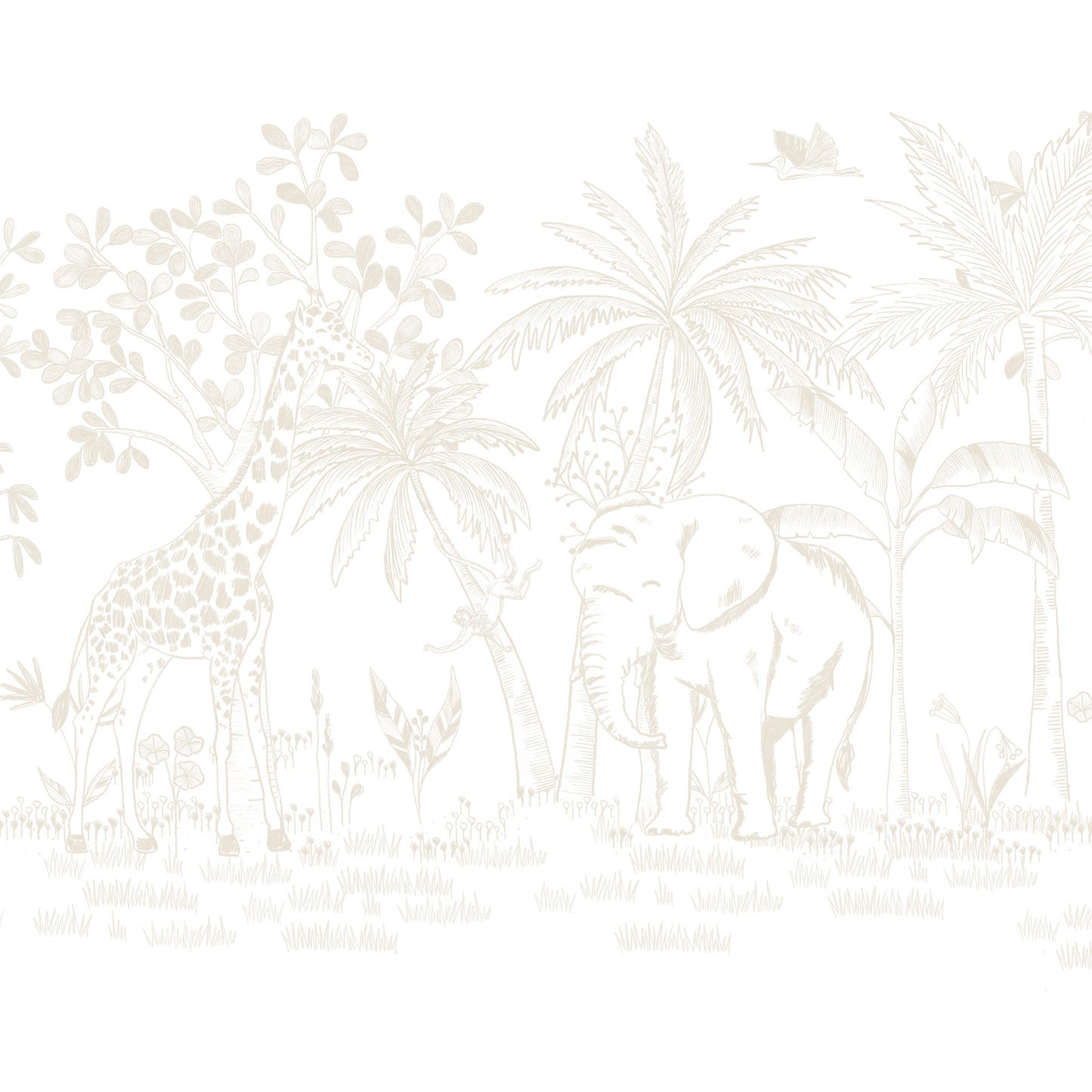 Papel de parede Savana Giz