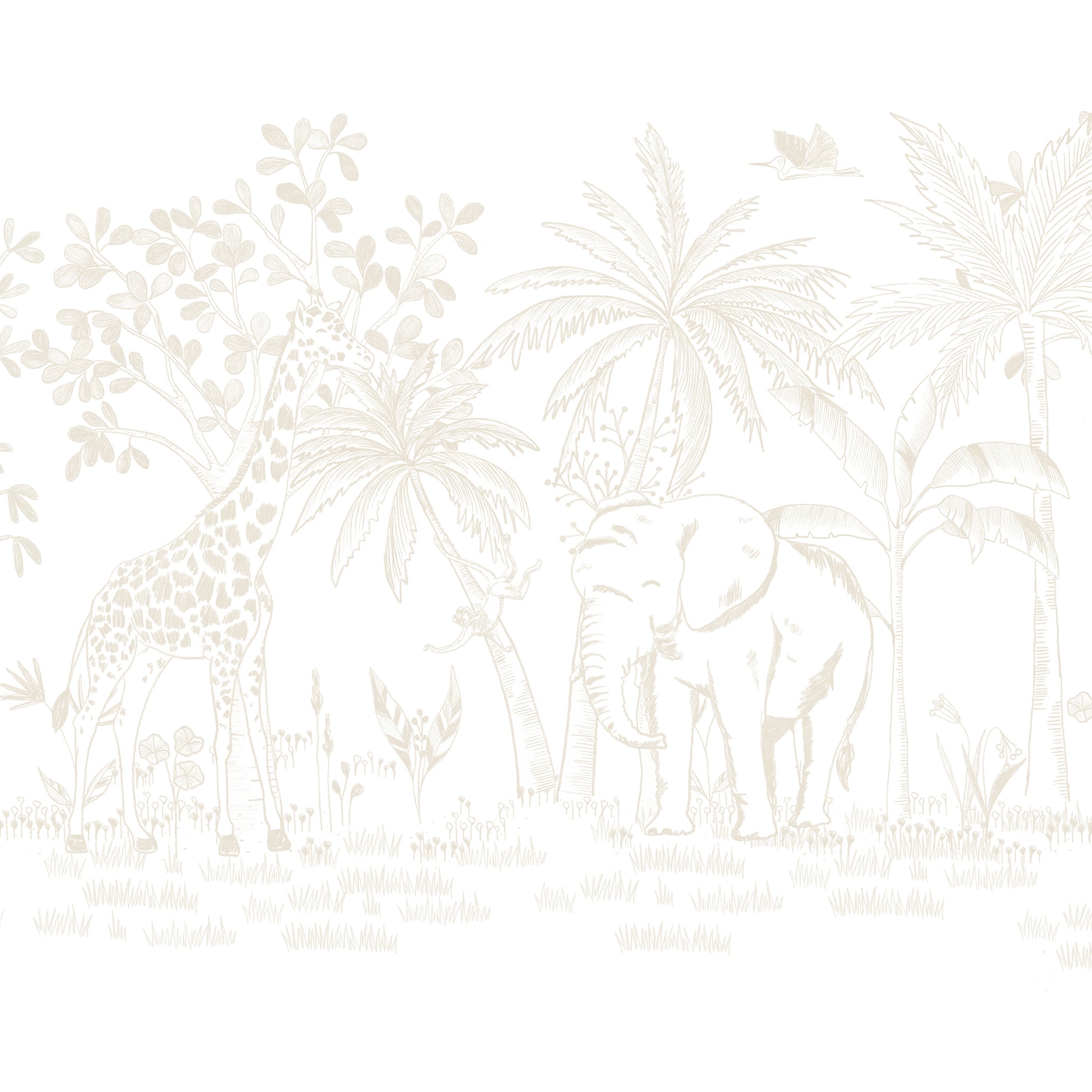 Papel de parede Savana Giz