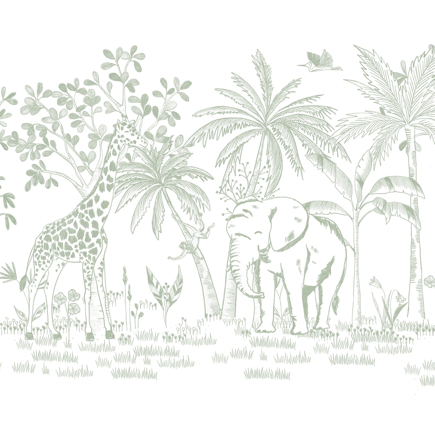 Papel de parede Savana Giz