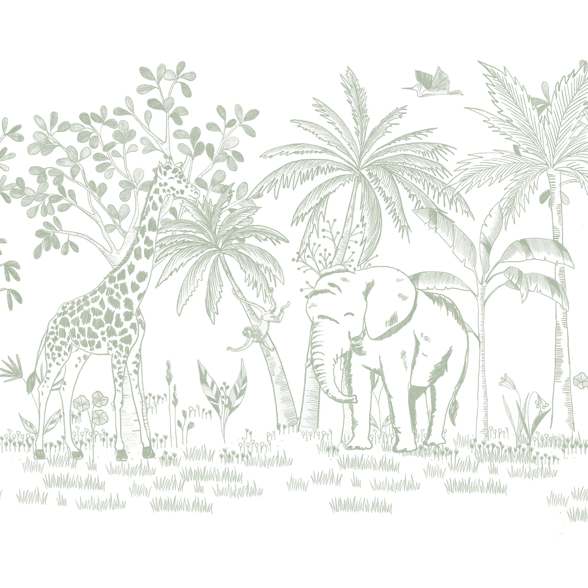 Papel de parede Savana Giz