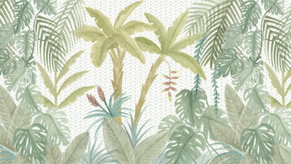 Jungle Mural – colorful – 300x170 cm