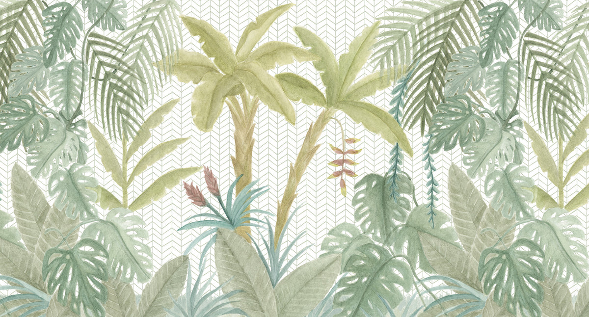 Jungle Mural – colorful – 500x270 cm