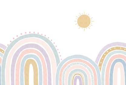 Sheepy Rainbow Mural – colorful – 400x270 cm