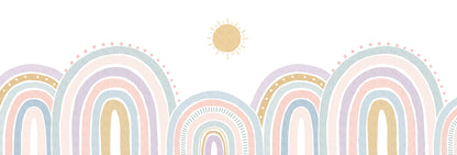 Sheepy Rainbow Mural – colorful – 500x170 cm