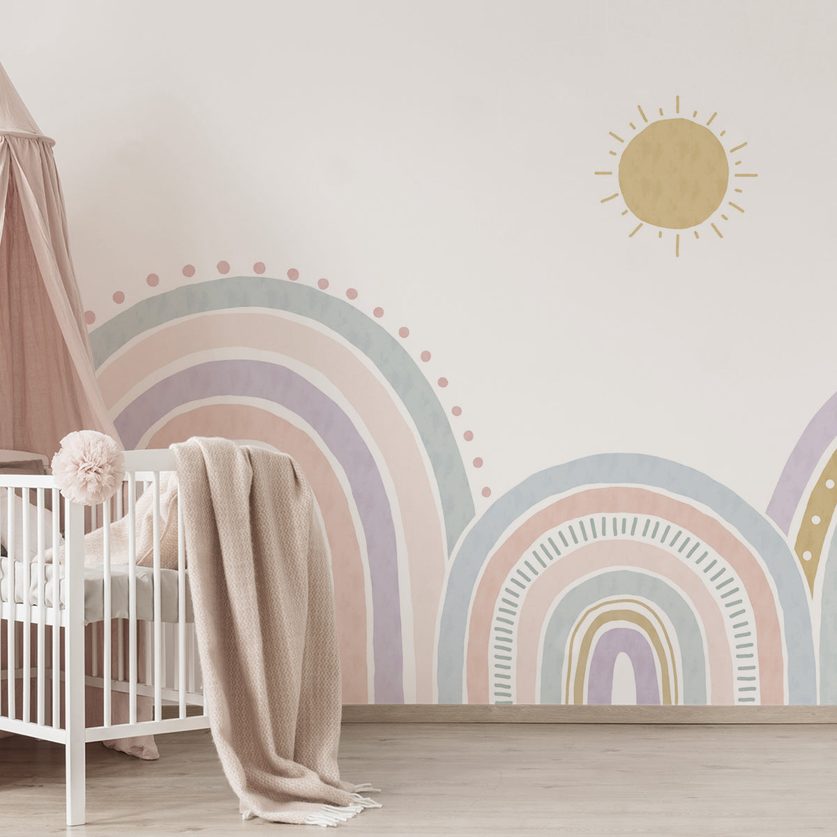 Sheepy Rainbow Mural