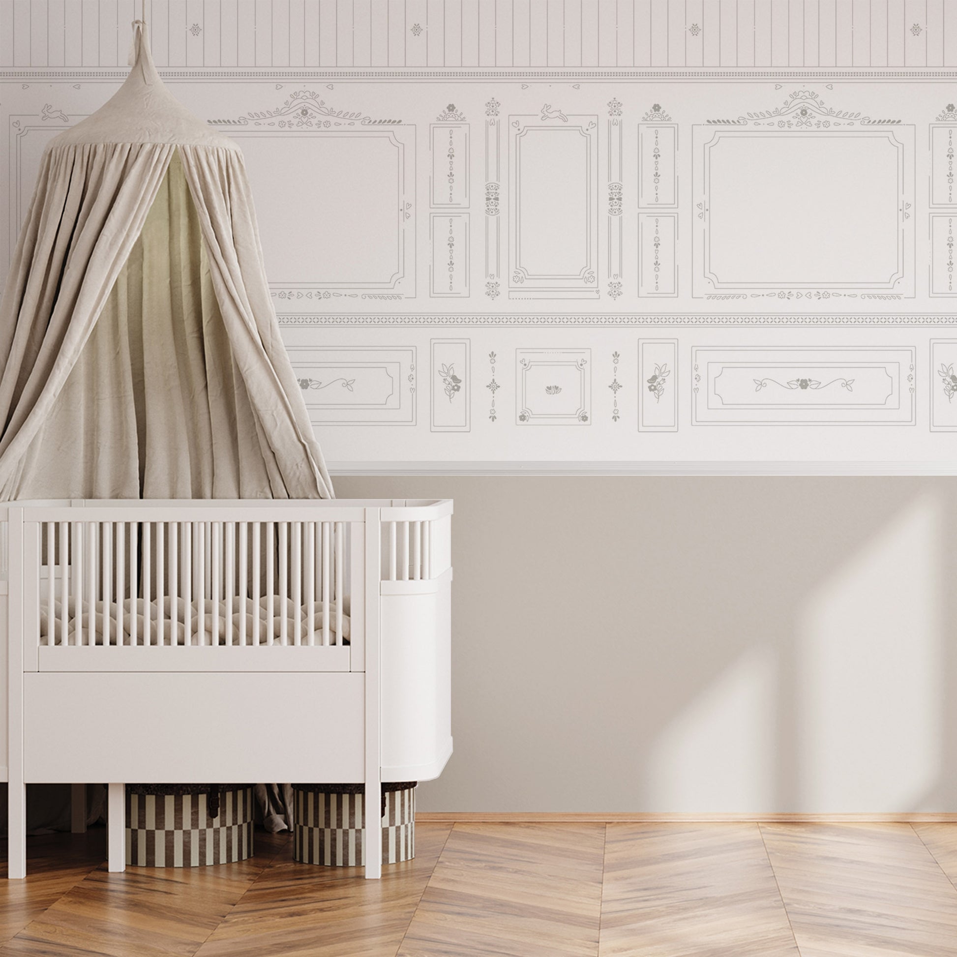 Papel de parede Sheepy Boisserie