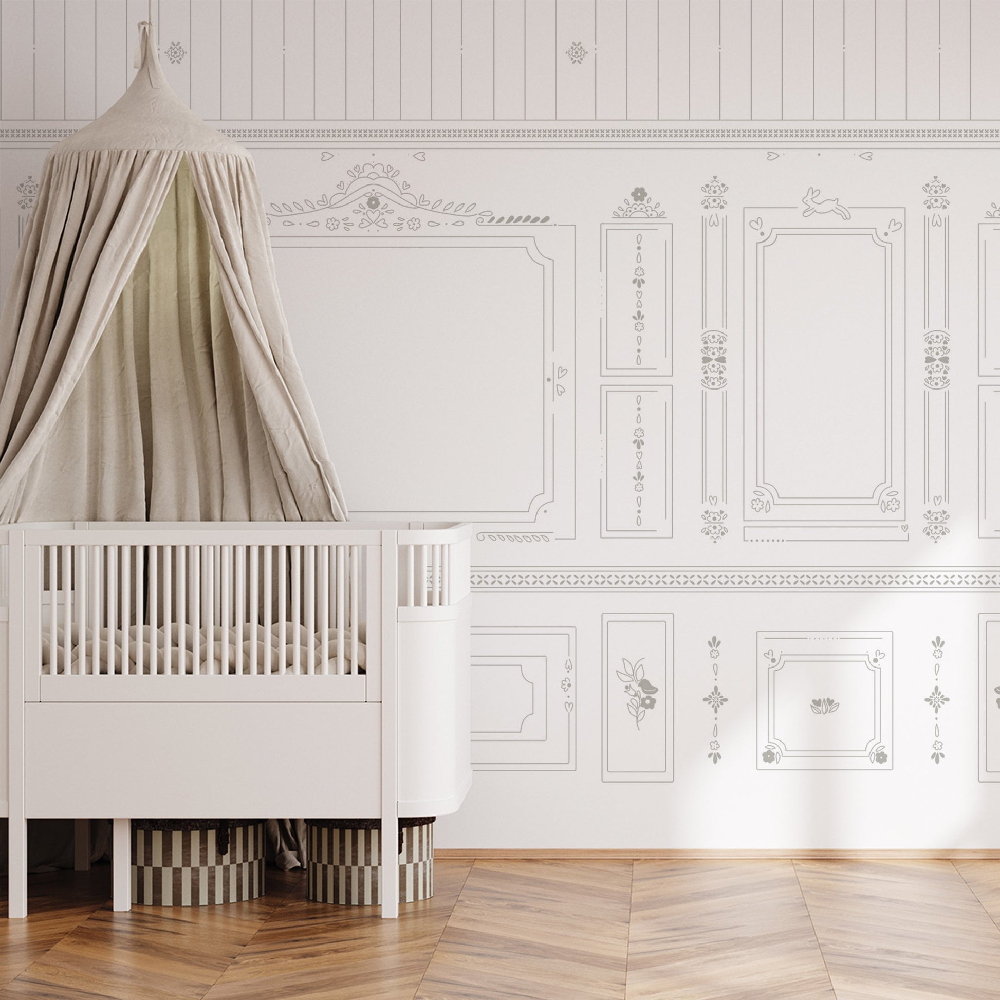 Papel de parede Sheepy Boisserie