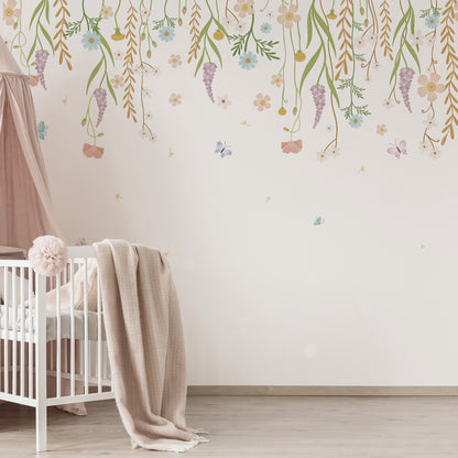 Sheepy Magic Flowers Mural