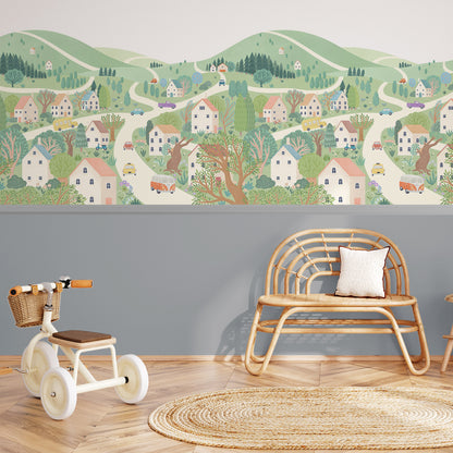 Sheepy Village Mural – half wall