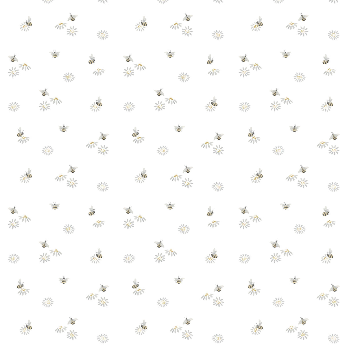 Bees Wallpaper – mustard