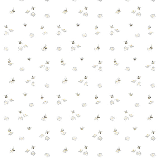 Bees Wallpaper – mustard