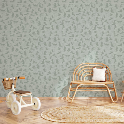 Arteo Shadow Theater Wallpaper – green