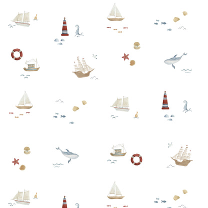 Little Boats Wallpaper – colorful