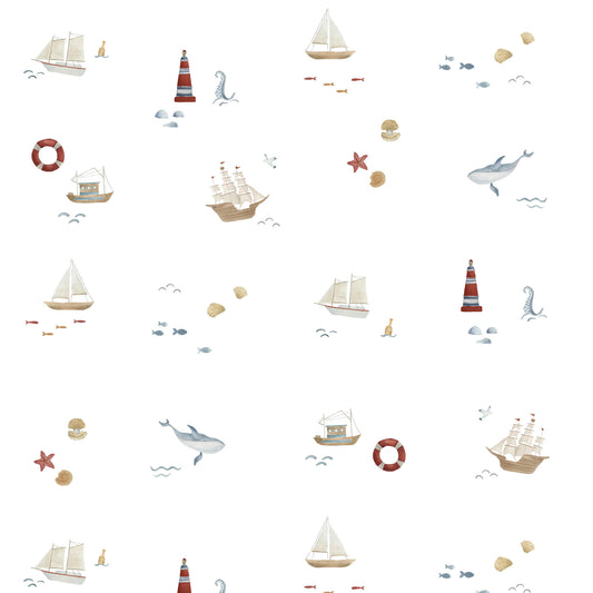 Little Boats Wallpaper – colorful