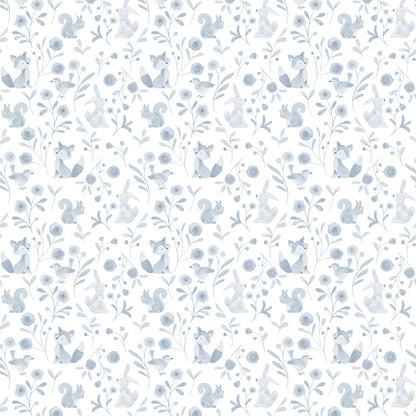 Edinburgh Garden Friends Wallpaper – blue