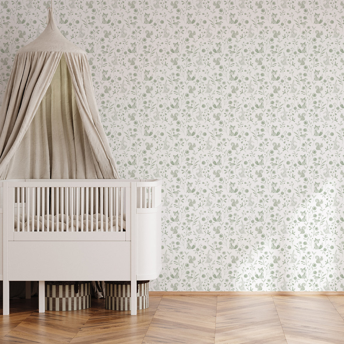 Edinburgh Garden Friends Wallpaper – green