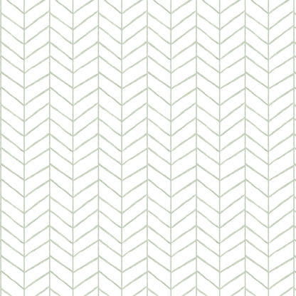 Jungle Chevron Wallpaper – green