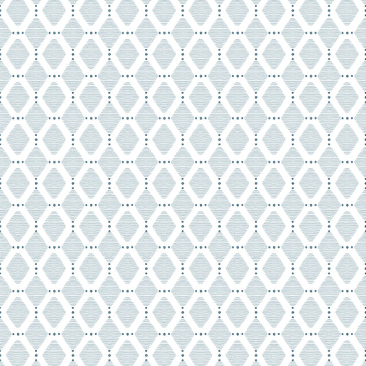 Circus Diamonds & Stripes Wallpaper – blue