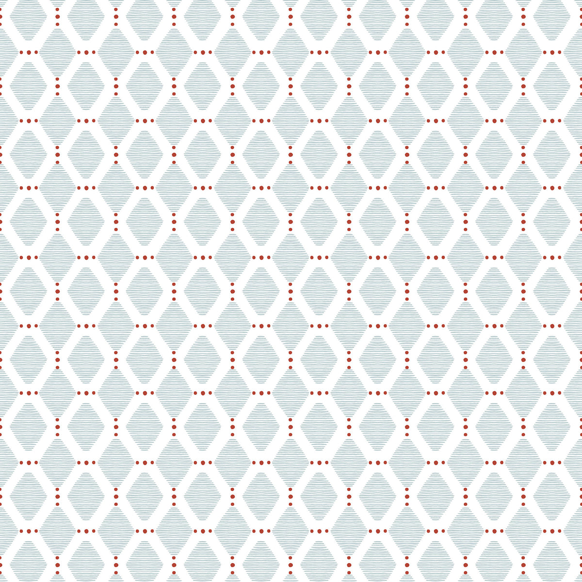 Circus Diamonds & Stripes Wallpaper – red