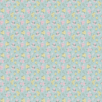 Little Chalk Garden Wallpaper – blue