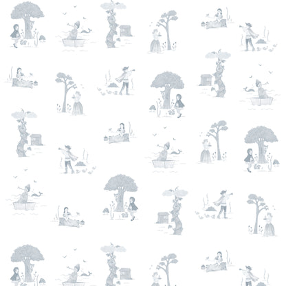 Fairy Tale Wallpaper – blue