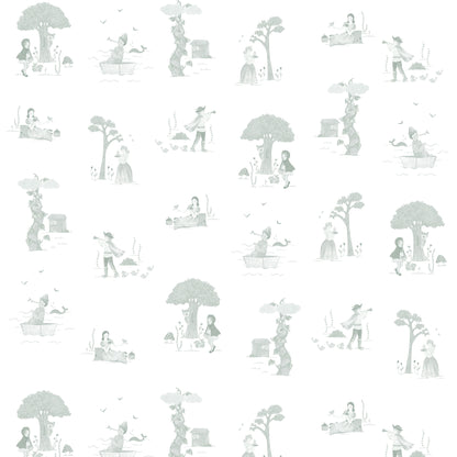 Fairy Tale Wallpaper – green